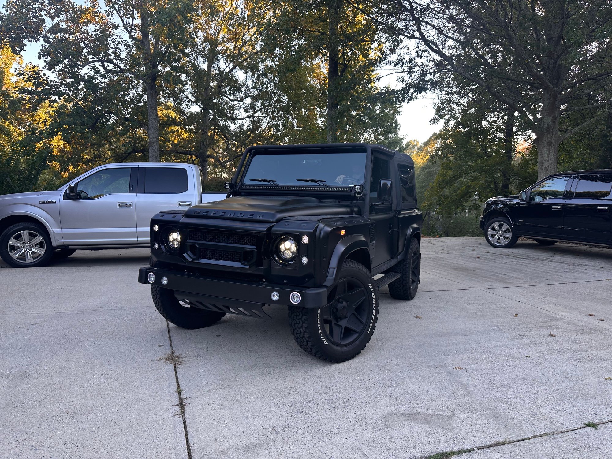 1997 Land Rover Defender 90 - ALL CUSTOM Matte Black, luxurious interior - Used - VIN Saldv2240va117988 - 66,500 Miles - 8 cyl - Automatic - SUV - Black - Roswell, GA 30075, United States
