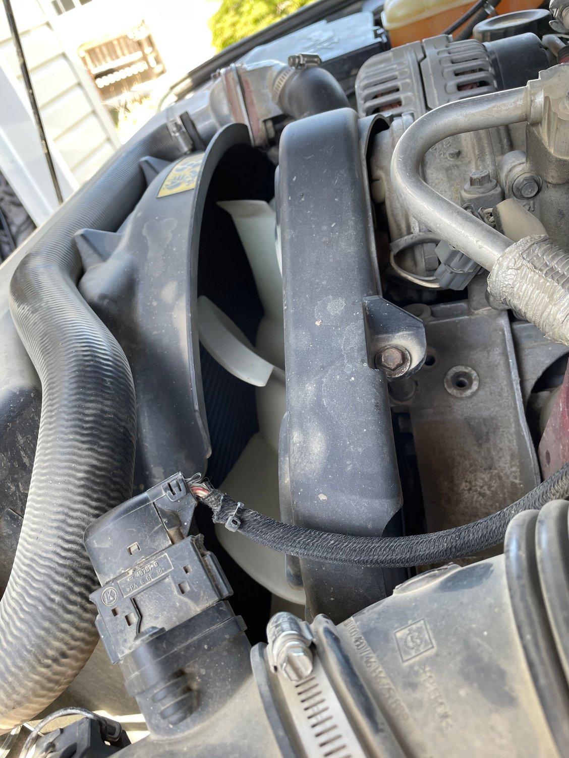 Fan from drivers side