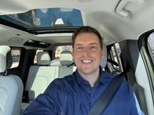 I love how bright the interior gets with the white leather. 