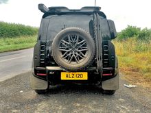 Recovery boards on spare wheel.