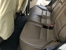 Clean back seat. Added Britpart seat covers 