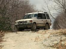 After the climb, we had to descend some smooth rock face for a nice long coast in low first gear.