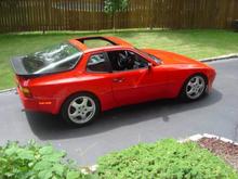 The only car I ever bought new. 84 944 that was my wife's 25th birthday persent. US car w/ European delivery