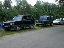 Land Rover camping