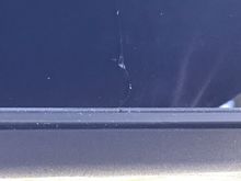 The "chip' in the middle is miniscule.  Literally the size of a grain of sand. 