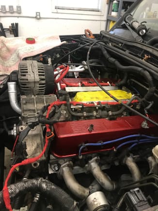 After these pictures I got excited and installed the upper intake and accessories, I was missing an injector clip.  I hope I sneak one in without having to remove the upper again. 