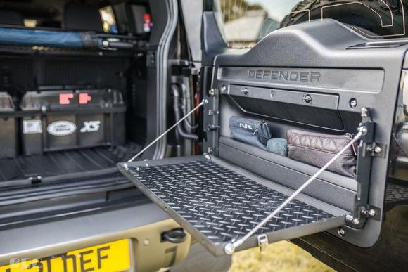 Tailgate table fitted