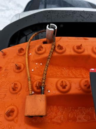 Today: A battered pistol lock to provide some theft deterrent 