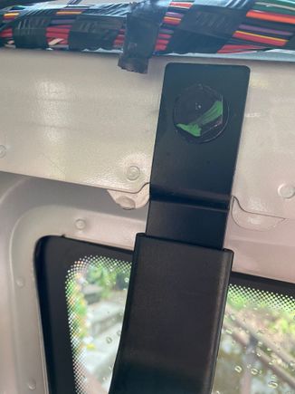 This is the drip I spied, by the right rear 2nd row seat belt. 