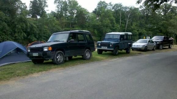 Land Rover camping