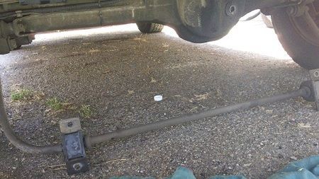 Step 8c   Remove the rear Sway Bar Brackets