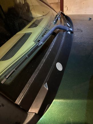 Hood reinstalled
