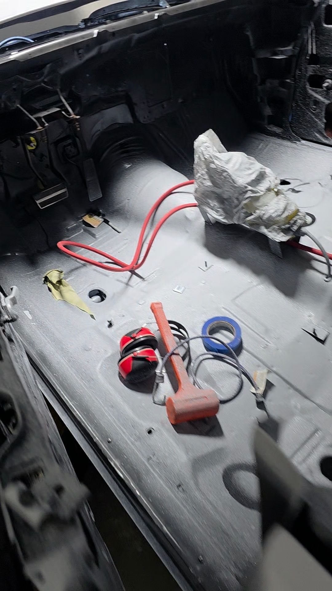 I will like to run all the lines right under my shifter on top of the trans tunnel. 