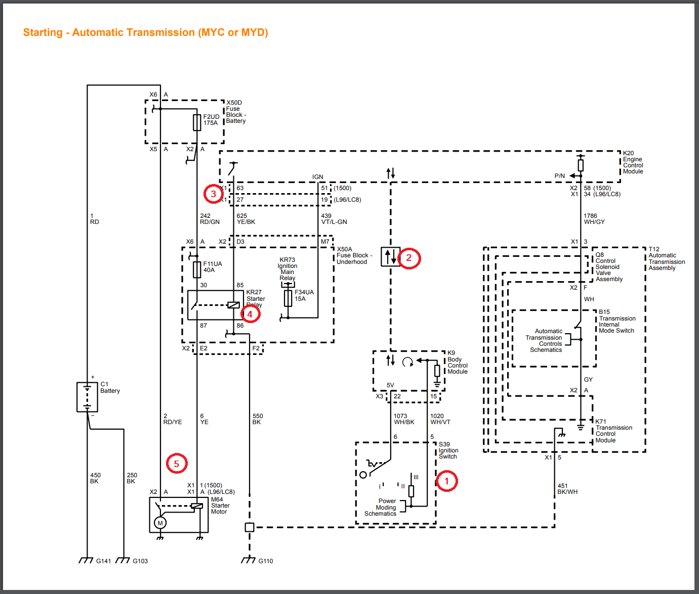 Gen IV / Gen V alternator and starter wiring, starter relay - LS1TECH