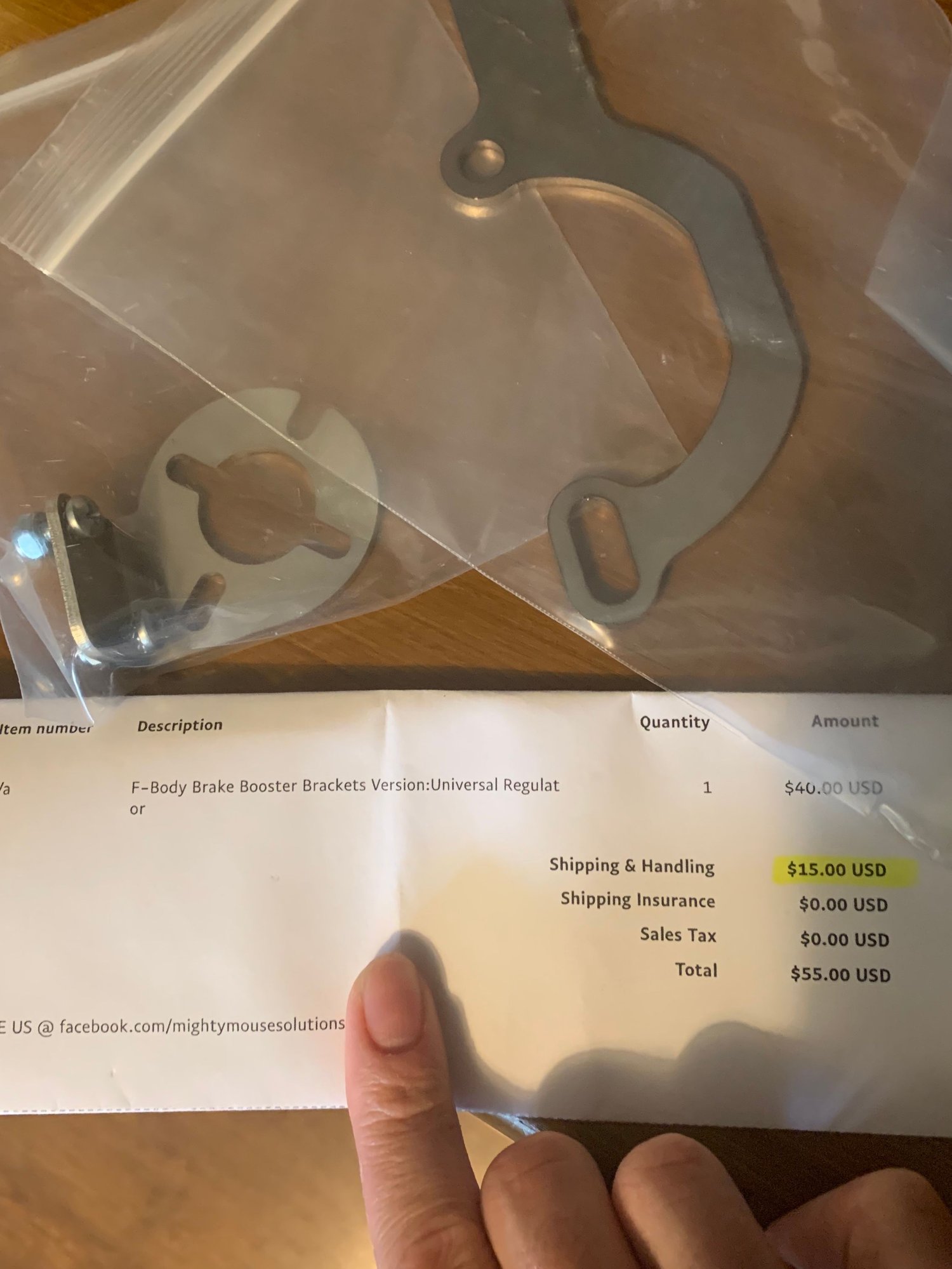  - Mighty Mouse brake booster fpr fuel pressure regulator bracket 93-02 f body - Hutchinson, KS 67502, United States