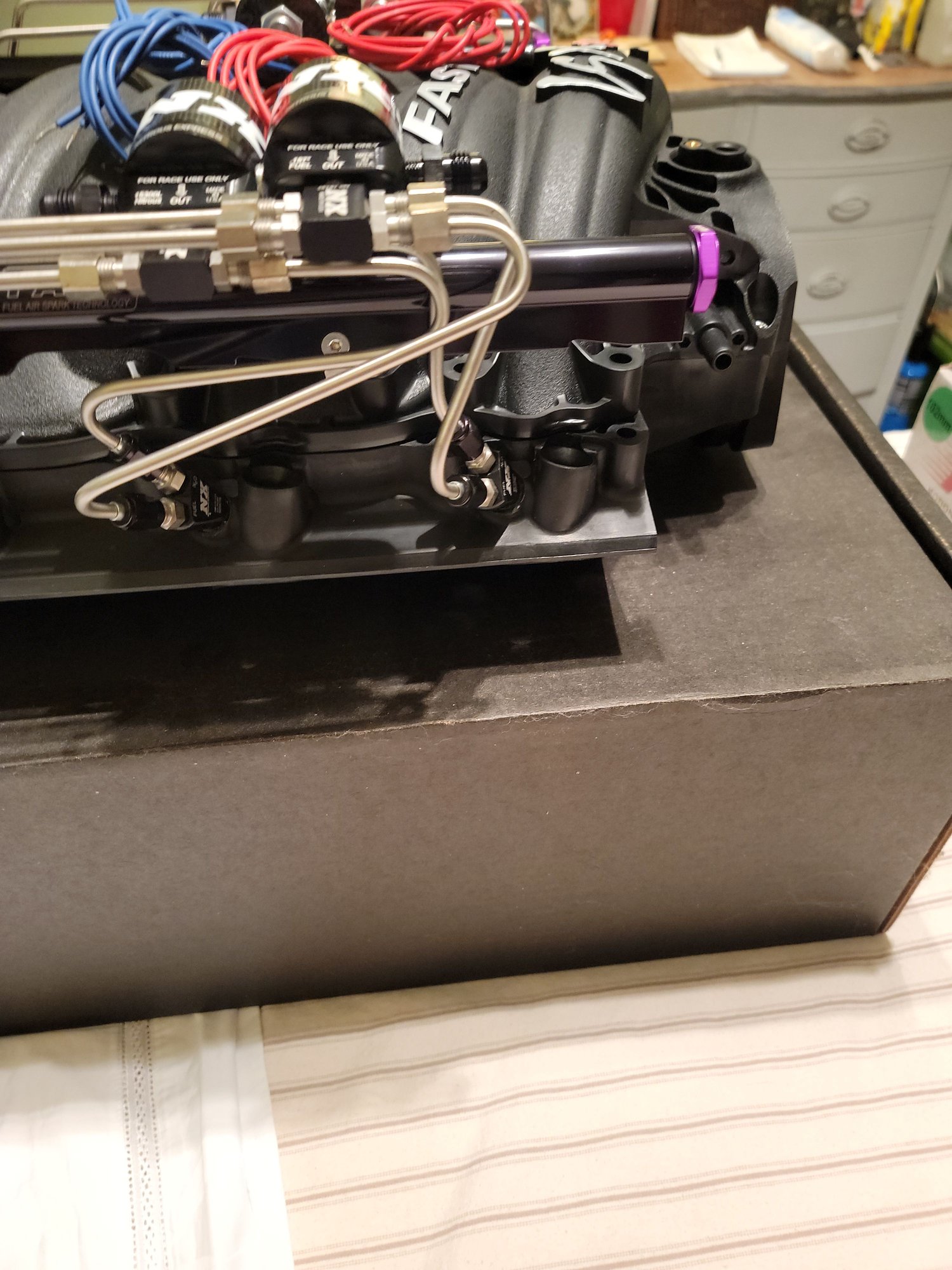 NitrousExpress Fast Intake Plumbed for Direct Port Nitrous ls1