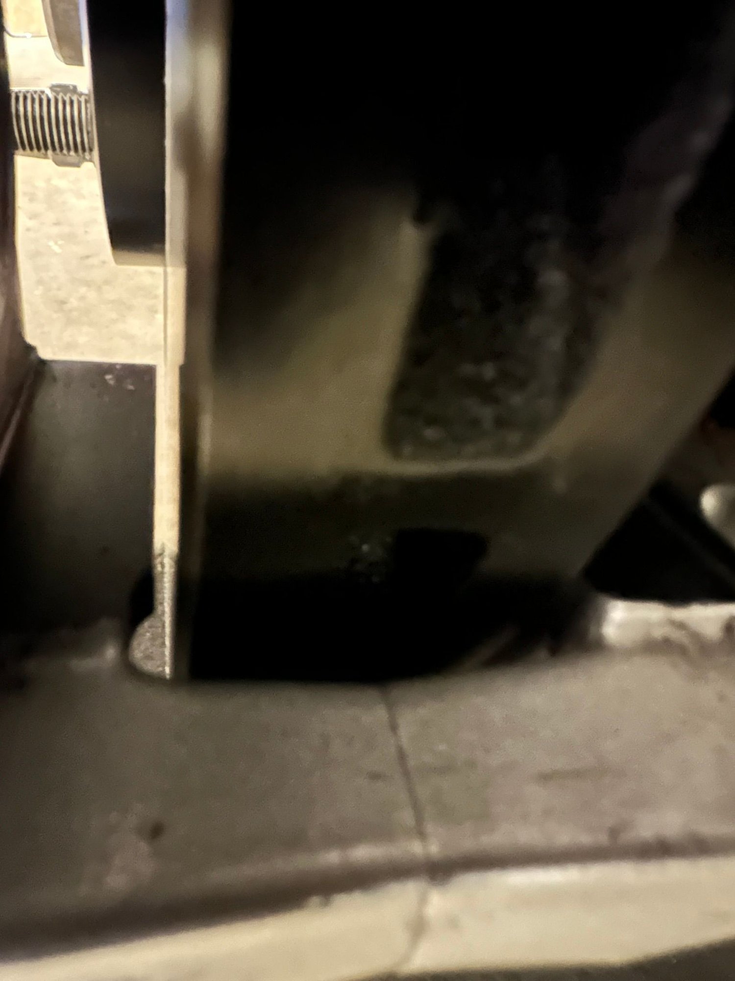 Outboard side rotor/caliper