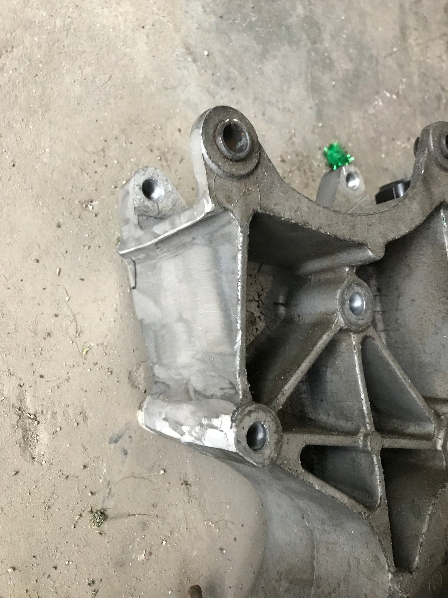  - LS Truck Alternator/Power Steering Bracket trimmed for car intake w/ idler relocation - Lakewood, CA 90713, United States