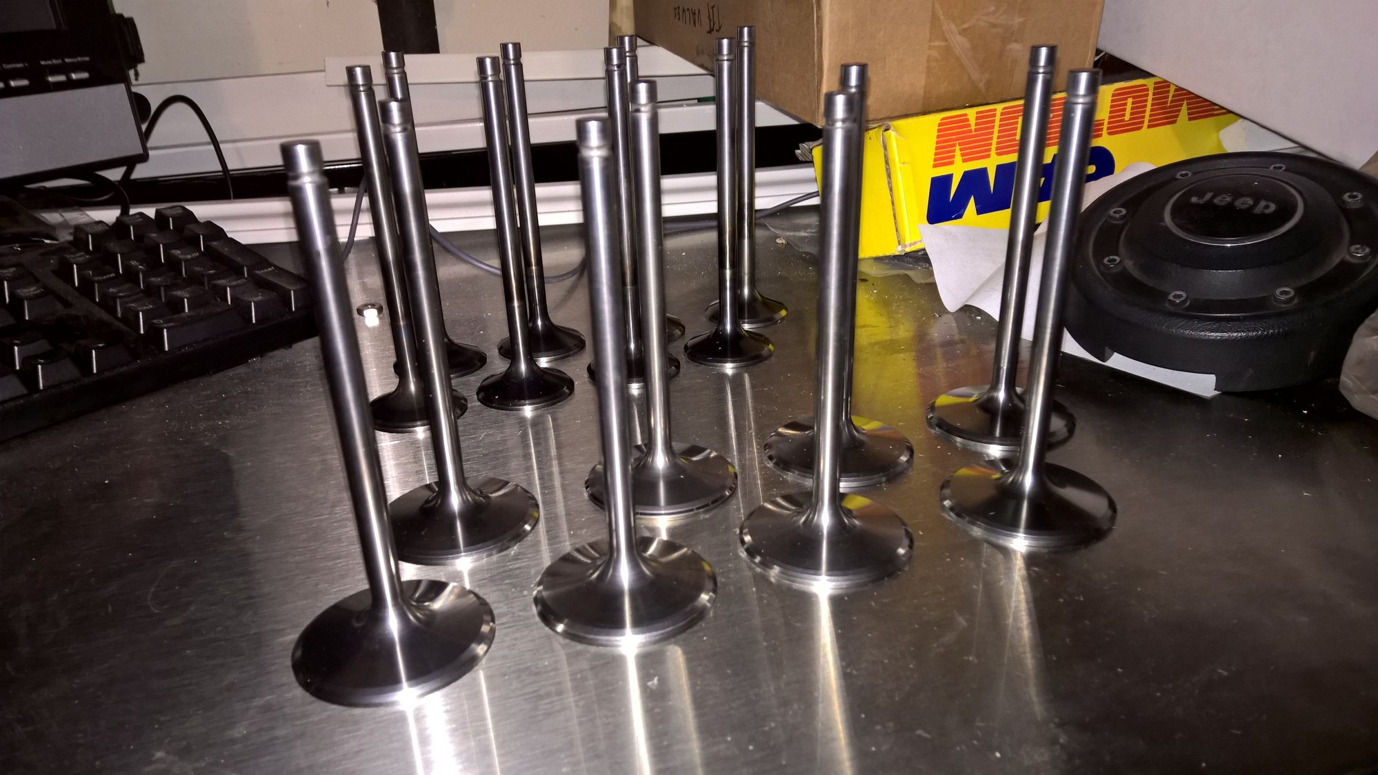 Full set Titanium Del West Valves for LS1/6/2 Heads (8) Intake, (8