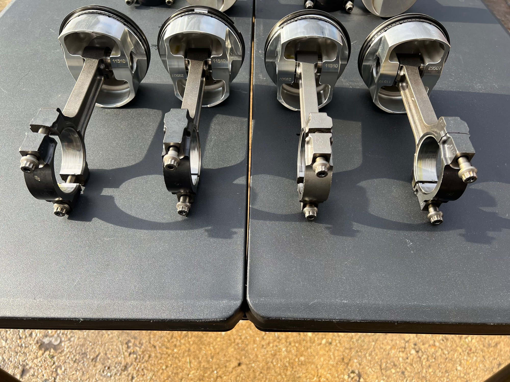 LQ9 block, Diamond flat top pistons, Gen4 rods w/ARP 2000, stock crank