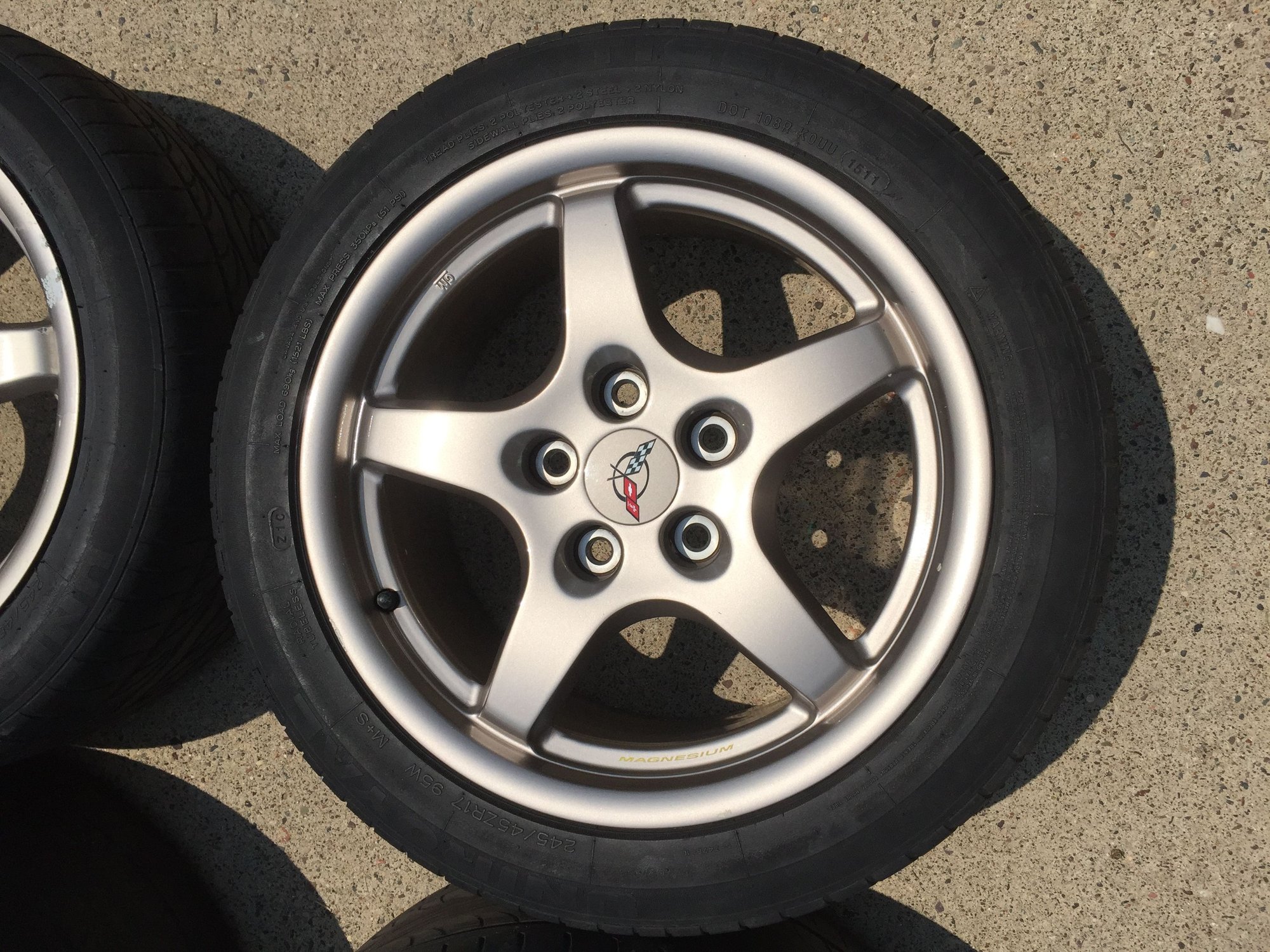  - PRICE DROP...RARE Corvette Magnesium Wheels Rims Staggered Camaro Firebird C5 LIGHT - Minneapolis, MN 55449, United States