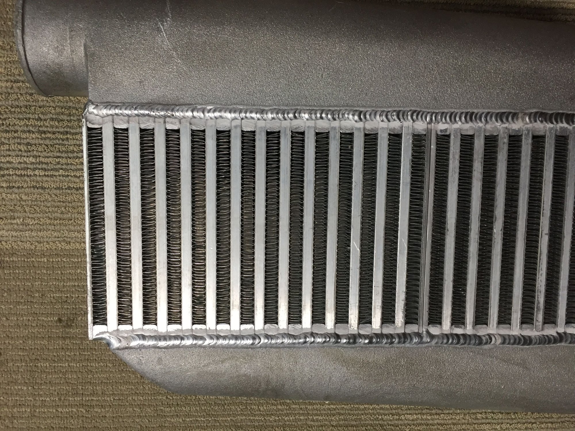 custom air to air intercooler 27"x6"x3" core similar to treadstone