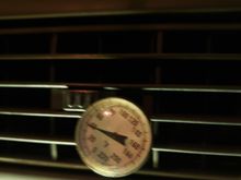 Vent temps on High Blower on both front and rear units at idle.