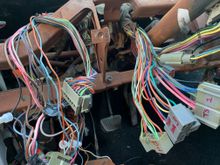 I've labeled the many, many electrical connectors to help during reassembly.