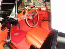What an interior but that large steering wheel....
