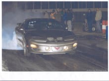 Burnout before and 11.6 Run at 119.9 MPH
