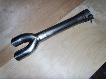 SLP exhaust pipe 3" beginning w/ clamp