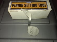 Pinion depth tool used once $40