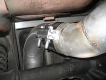 Exhaust - 4&quot; along the driveshaft and over the axle