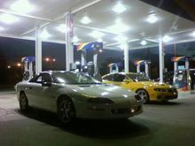 The turboed Z and the GTO at Sunoco, took them both out for a night of cruising.