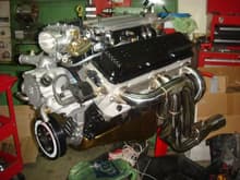 Second engine almost ready to go in: Victory racing 396 with LE3 trick flow heads and LE welded up and ported intake.  LE specd custom cam.