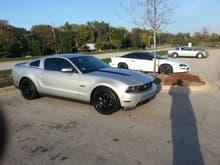 Co-workers stang and my Z