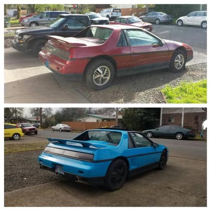 I have a hard time convincing people that its the same car in these photos