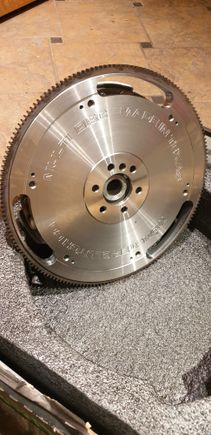 20lb billet flywheel - a little heavier than I'd like, but it will do its job VERY well