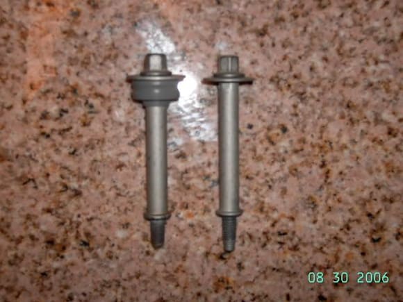 Pic I grabbed off google of the NBS bolt (left) and NNBS bolt (right). It’s hard to tell but the bolt on the right the sleeve looks slightly shorter. 