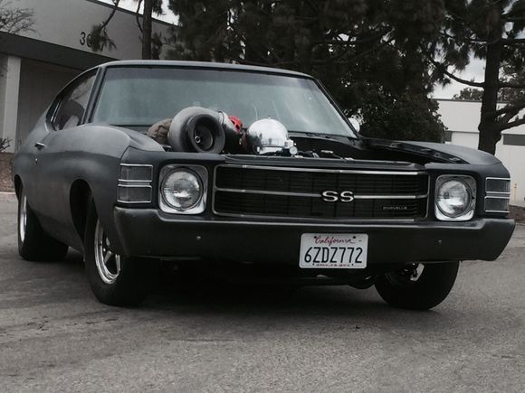 chevelle with 106mm turbo bbc