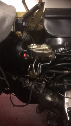 Upgraded brake booster /pump. I hide the prop. valve below the unit