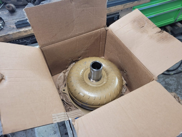 New torque converter, should be pretty spicy!