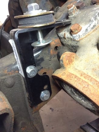 Rad mount support needs to be modified to fit steering box
