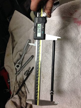 Pushrod Length measurement example