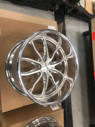 Budnik wheels, 20x10.5 and 20x8.5 with 5" backspace will fit perfect