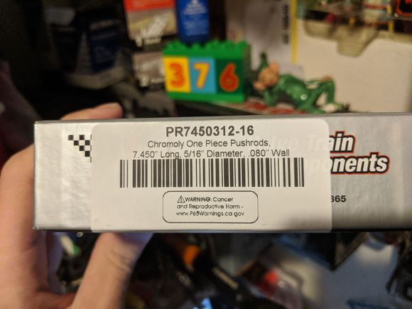 I decided to finally do something to the car, I just dropped in these longer push rods and boy does it seem to like them!  I have quite a bit of track data this year already so I'm confident that I will see a change better it be good or bad