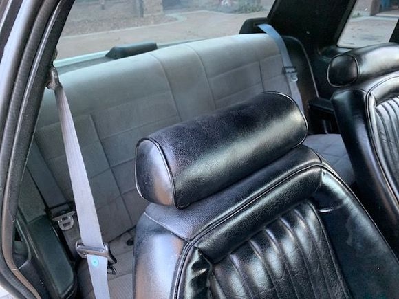 You can see the coupe's original interior color in this picture.