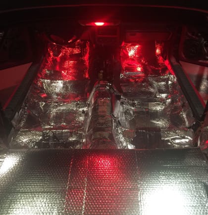 Heat shield installed along with front and rear LEDS.