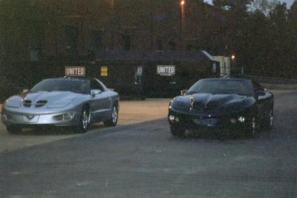 Joe's car to the left, my car when it had the ws6 hood.