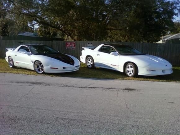 my banshee next to a my friends t/a